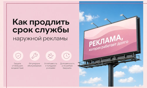 Как продлить срок службы наружной рекламы в Борзе