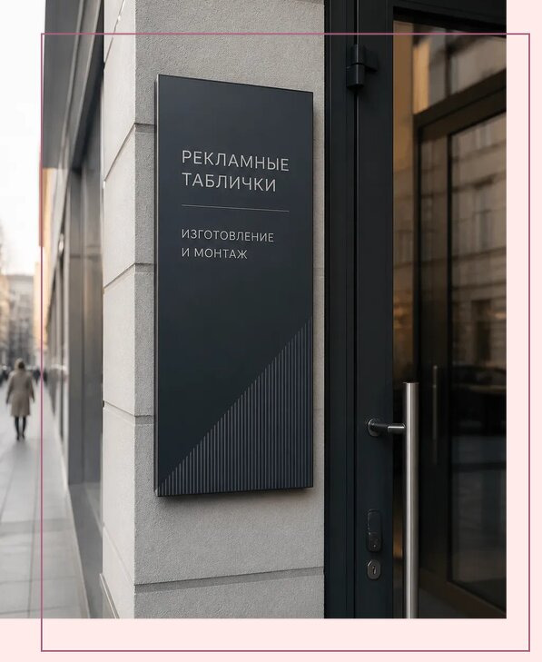 Рекламные таблички в Борзе по цене от 4635 р. | Аванза-Бря