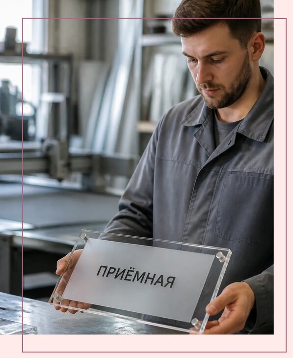 Таблички из оргстекла на заказ в Борзе от 4017 р. | Аванза-Бря